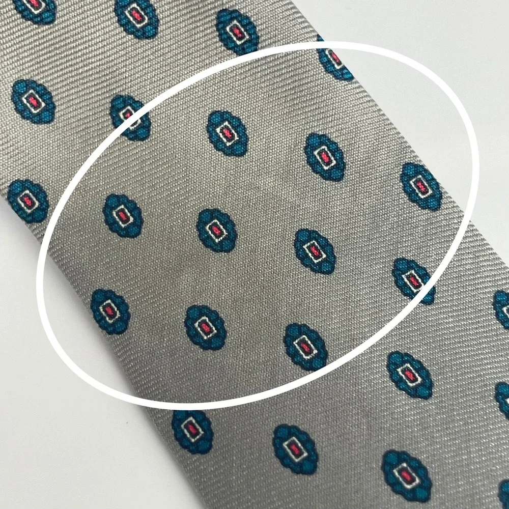 Vintage Frederick & Nelson Necktie‎ Men Gray Dots 3